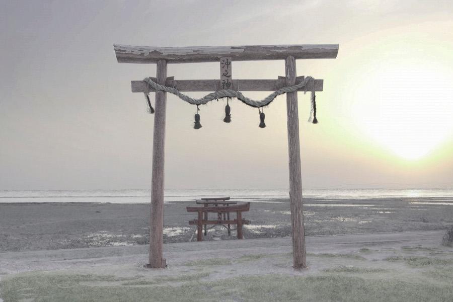 ▲アーティスト・ヤマガミユキヒロさんによる特別展示『佐賀の光景』