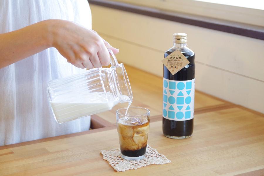 ▲大人気の「きびおれ」を使って、カフェオレやデザートを楽しんで