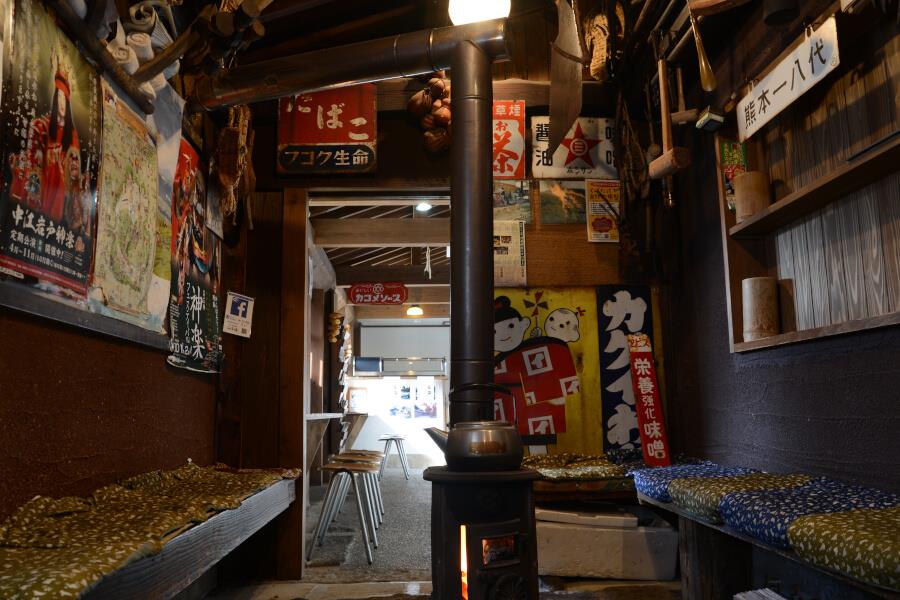 イートインスペースは20席用意。馬刺のイートイン提供も検討中とか