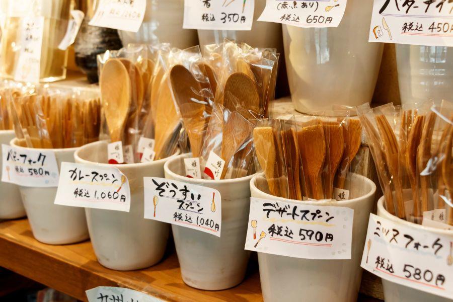 竹の銘柄「雅竹」で作られた口当たりの優しいカトラリー
