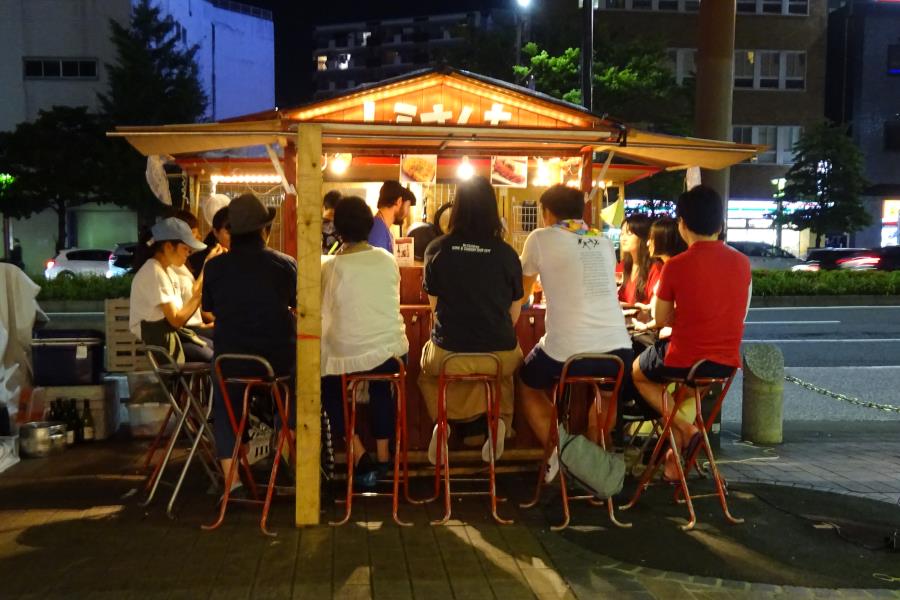 ▲夜は屋台で乾杯！福岡旅の思い出にぜひ