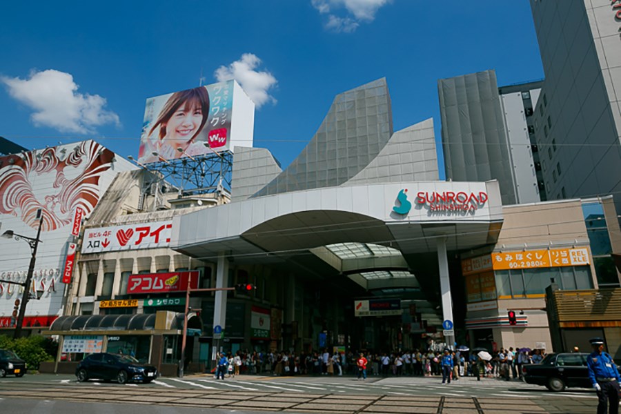 中心市街地のアーケード