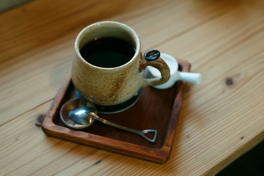 湧沢津水源の水を使った「湧水コーヒー」