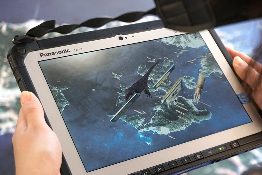 タブレットを利用し天草の自然や歴史を楽しく学べます