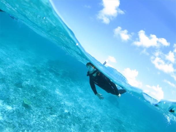 【宮古島／伊良部島(青の洞窟)開催／1日】ボート体験ダイビング(1ダイブ)＆シュノーケリング