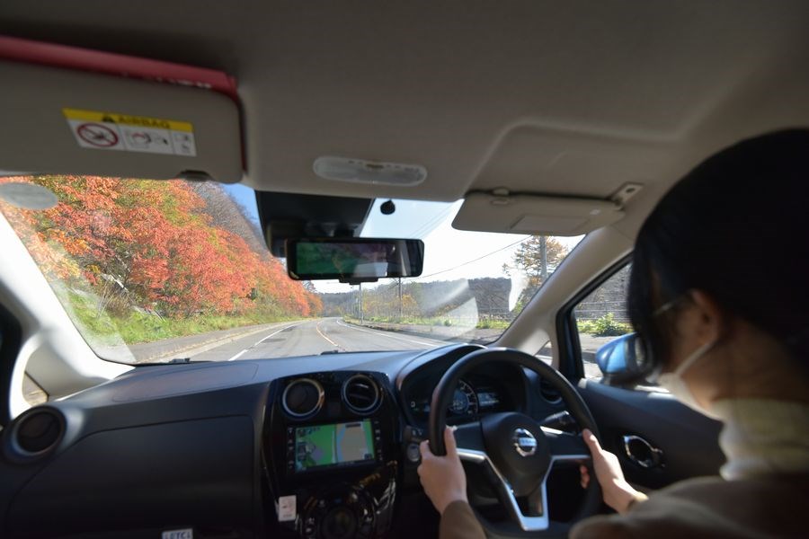 レンタカーで移動