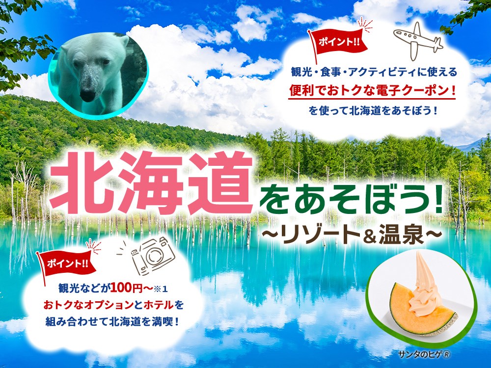 お得がいっぱい♪「北海道を遊ぼう！」