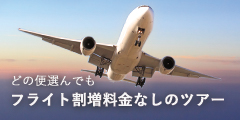 どの便を選んでも追加料金なし！お得なツアーを集めました
